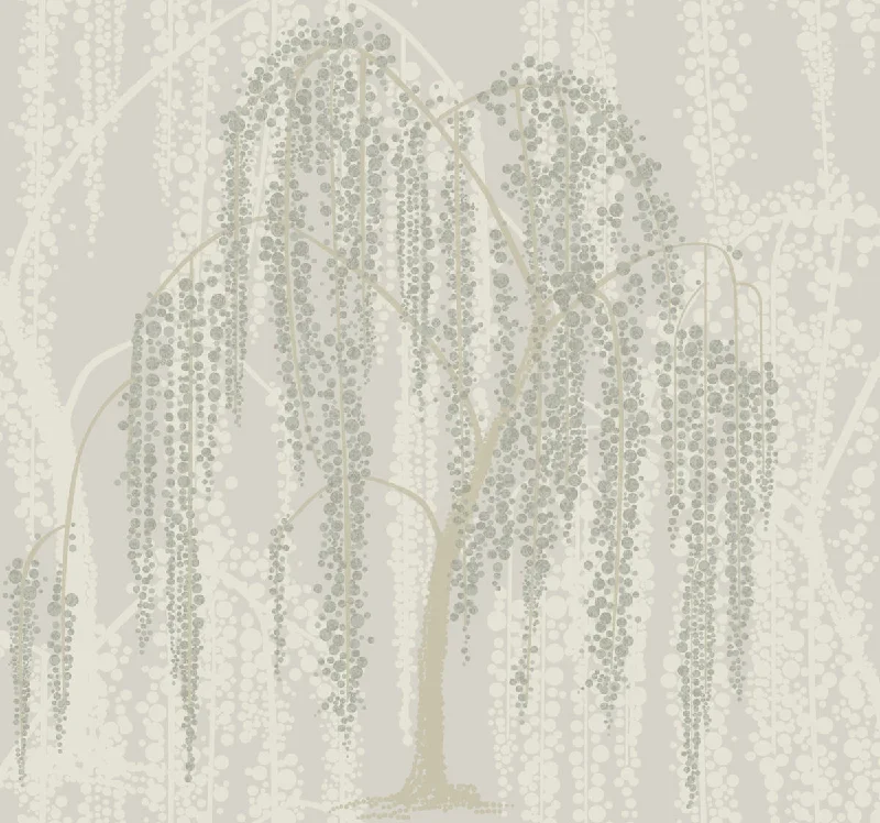 Willow Glow Light Taupe Wallpaper