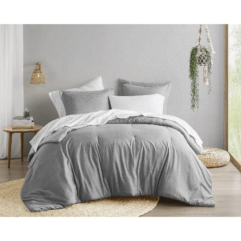 Chelsea Square Reese Chambray Print Microfiber Comforter Set with Bed Sheets