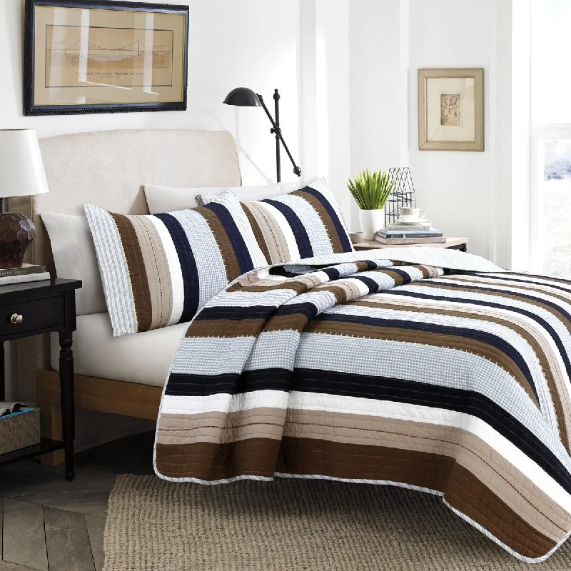 Copper Grove Comfrey 3-piece Stripe Quilt Bedding Set