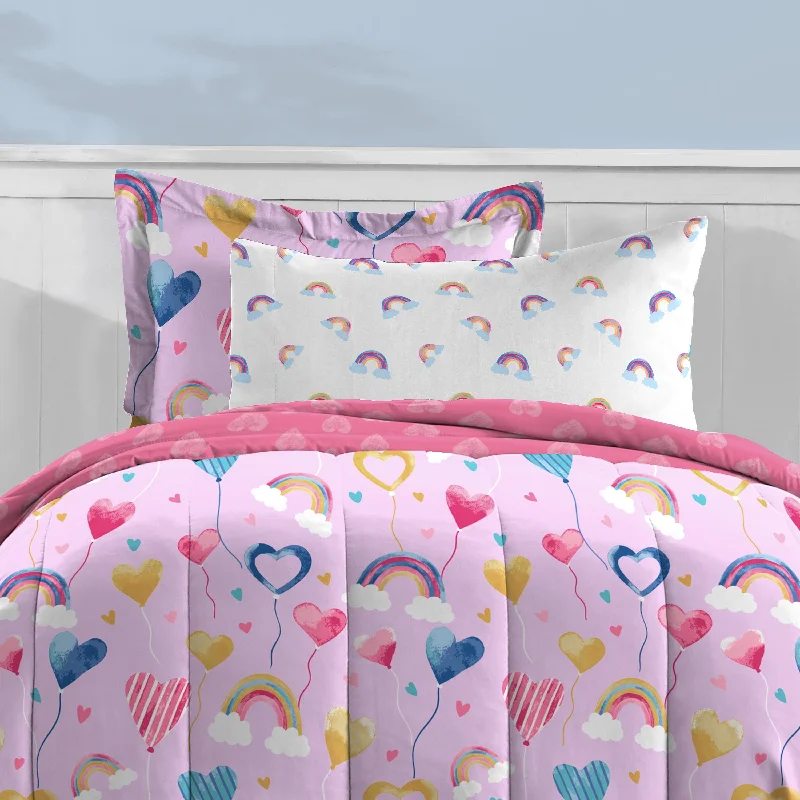 Dream Factory Balloon Hearts Bed-in-a-Bag