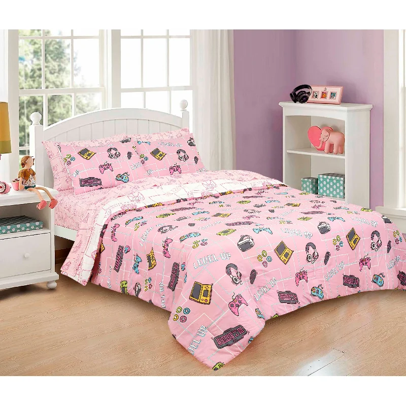 Kidz Mix Gamer Girl Bed In A Bag, Twin