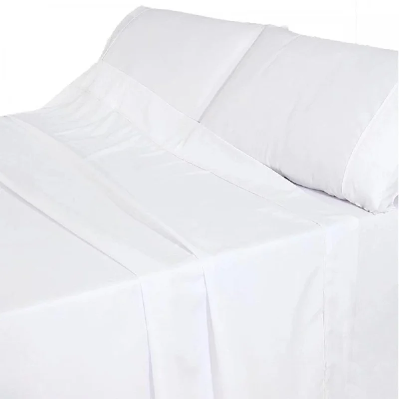 King Size Bed Sheet Set Brushed Microfiber Sheets Bedding 4 Pcs