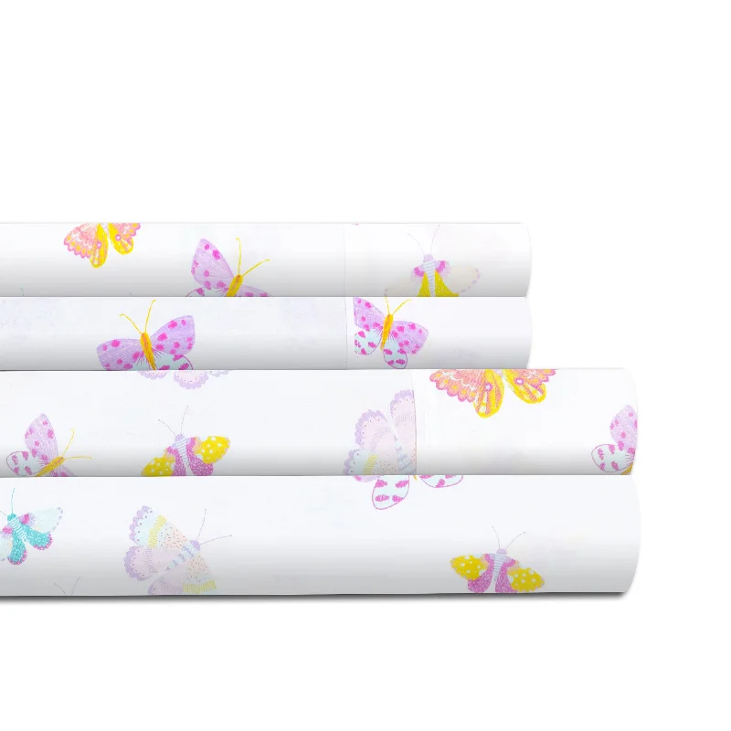 Lullaby Bedding Butterfly Fairy Cotton Percale Sheet Set