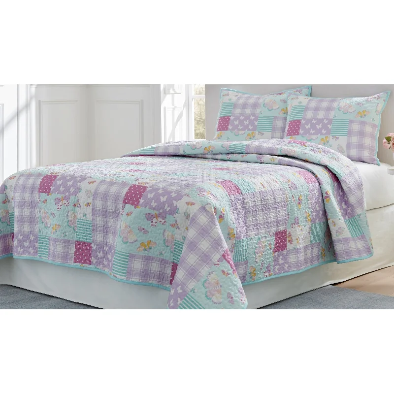 Lullaby Bedding Butterfly Fairy Cotton Quilt Set