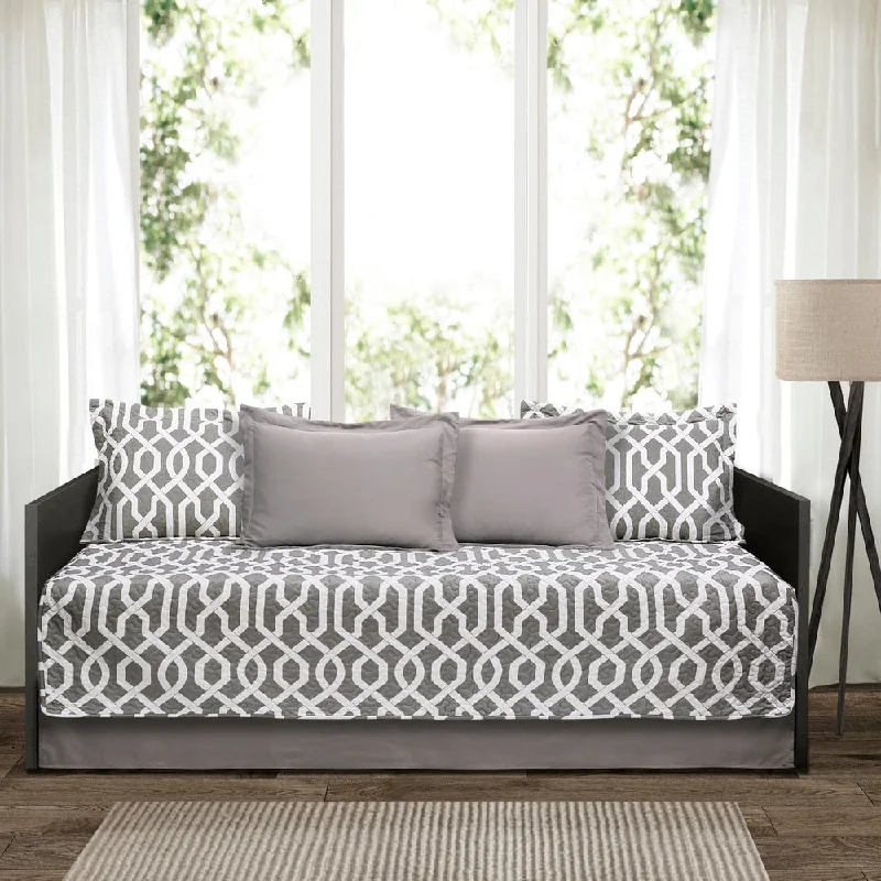 Lush Decor Edward Trellis 6 Piece Daybed Cover Set