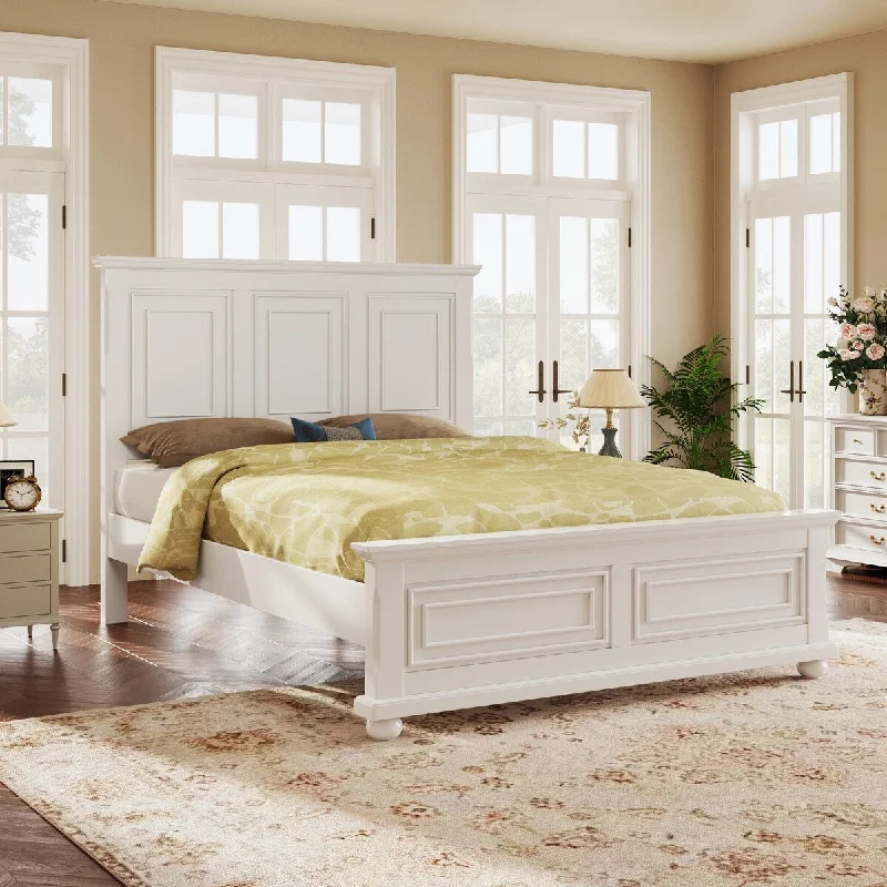 Traditional Town and Country Style Pinewood King Bed - Kids' Beds