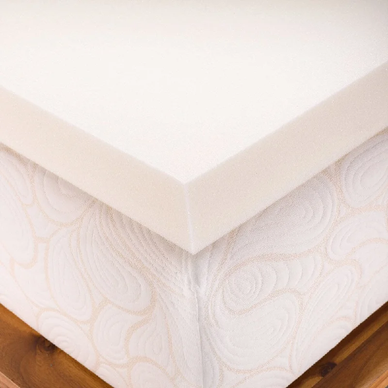 1.5-Inch Memory Foam Mattress Topper, College Sizes - Twin XL, Twin, Full