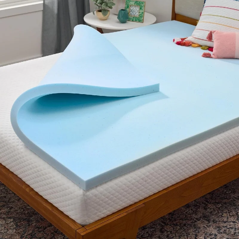 2 Inch Gel Infused Memory Foam Mattress Topper,Cooling Mattress Pad