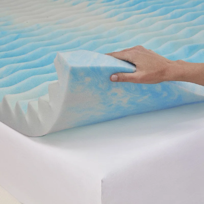 Authentic Comfort 2-Inch BlueWave Gel Memory Foam Mattress Topper