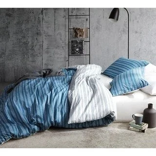 BYB Faded Stripes - Blue Duvet Cover