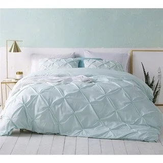 BYB Hint of Mint Pin Tuck Duvet Cover