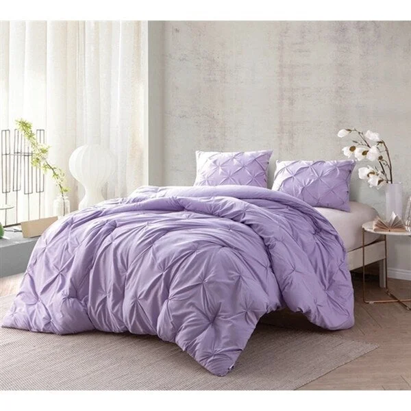 BYB Orchid Petal Pin Tuck Comforter Set