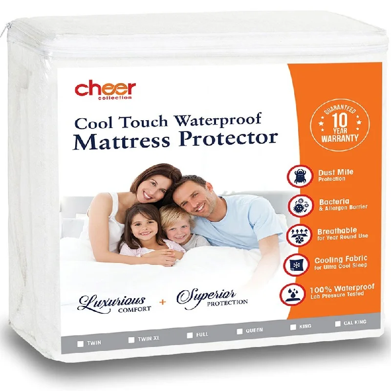 Cheer Collection Cool Touch Air Flow Waterproof Mattress Protector