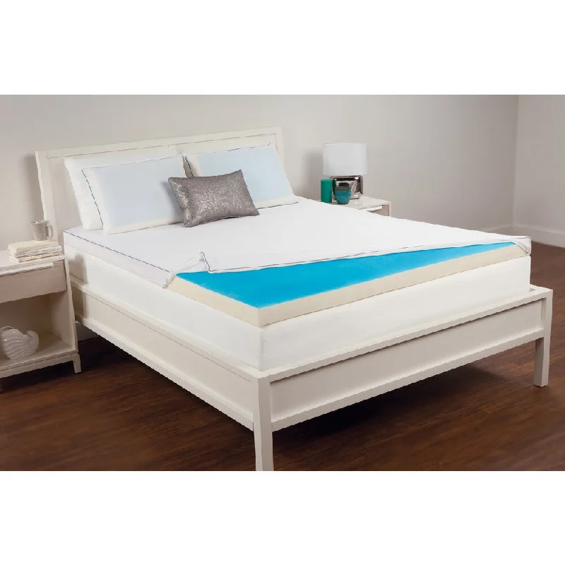 Comfort Memories 2.5-inch Hydraluxe Gel and Memory Foam Mattress Topper