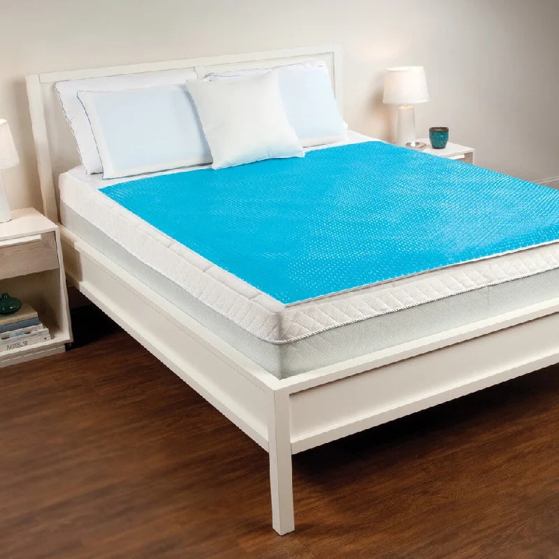 Comfort Memories Blue Bubble Queen-size Gel Mattress Pad