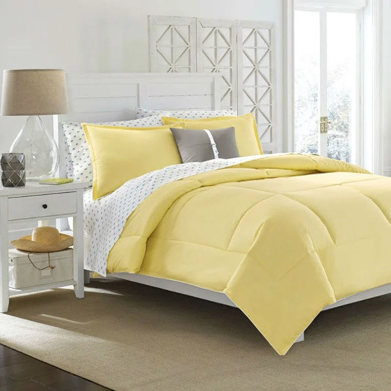 Daily Boutik Full / Queen size Cotton Comforter in Solid Yellow - Kids Teens Adults