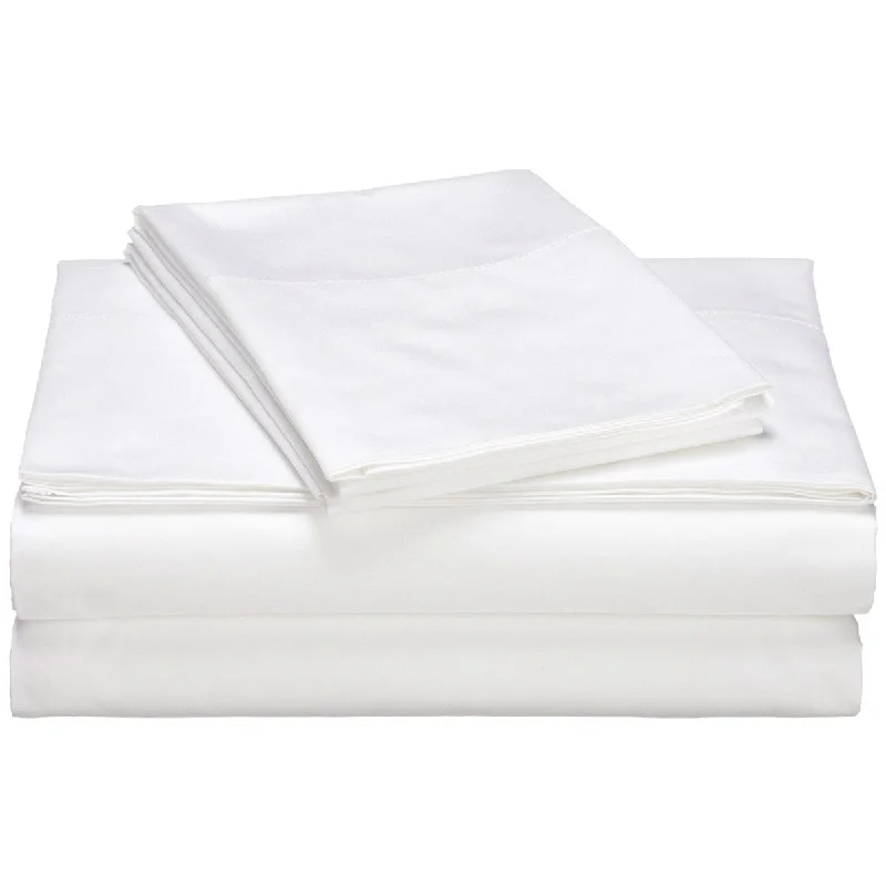 Daily Boutik King size 400-Thread Count Egyptian Cotton Sheet Set in White