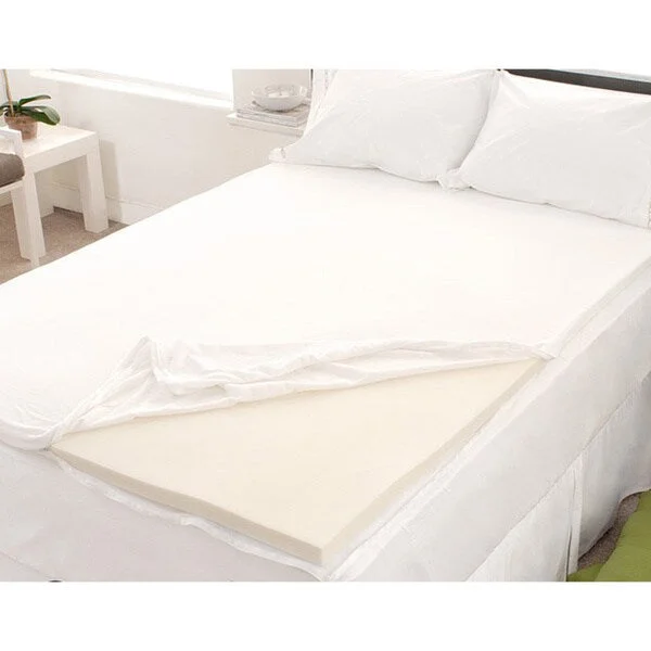 Dream Form Velour Queen-size Memory Foam Mattress Topper Cover