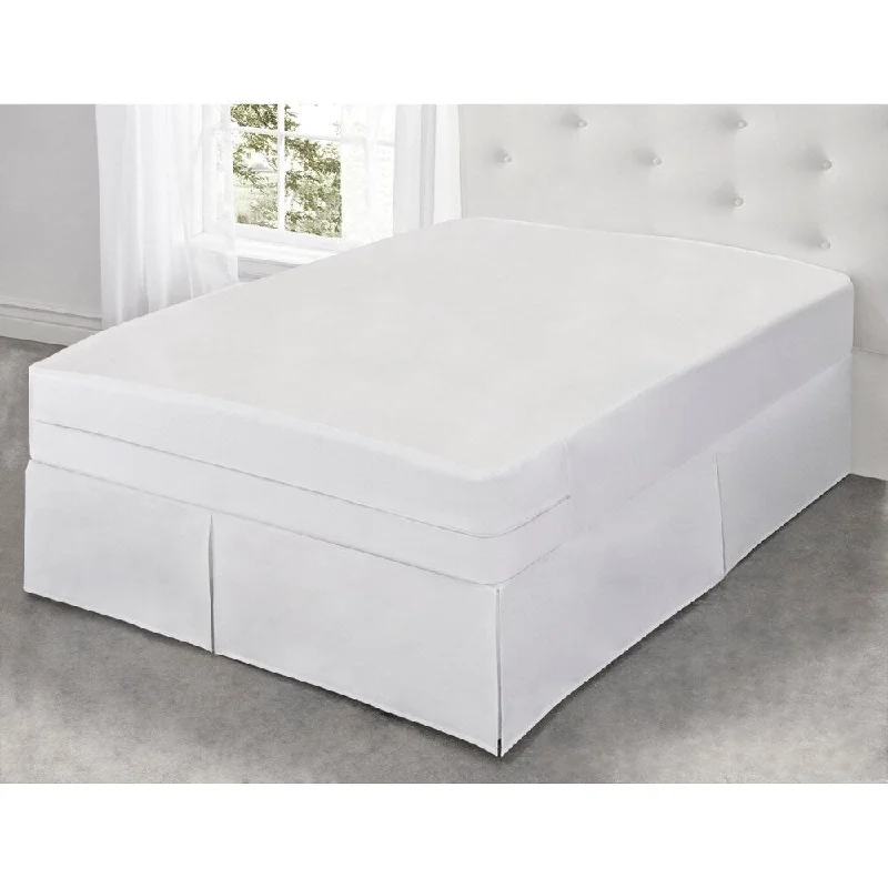 Fresh Ideas All-In-One Cool Bamboo Mattress Protector W/ Bed Bug Blocker