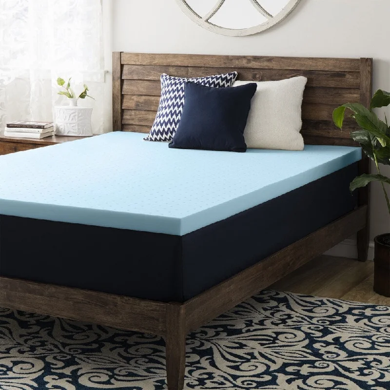 Full size Mattress Topper 4 inch Gel Memory Foam - Crown Comfort