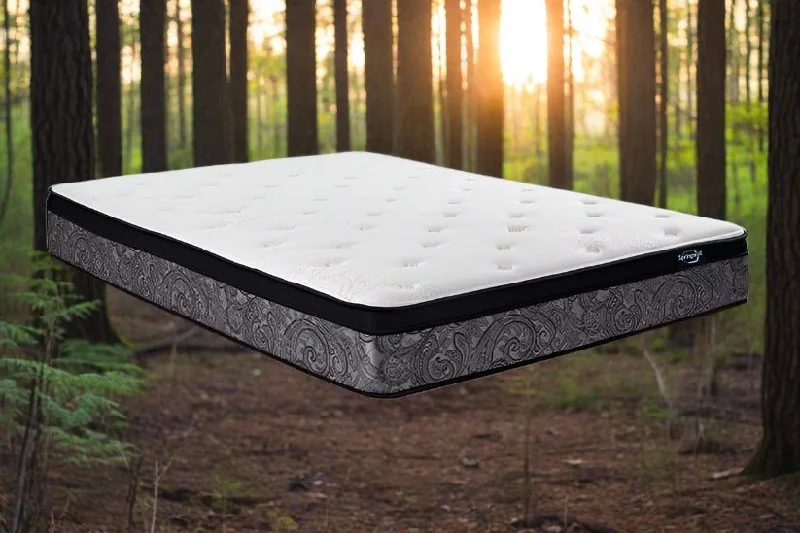 RV Short Queen Natural Latex 11" Pocket Coil Euro Top Mattress