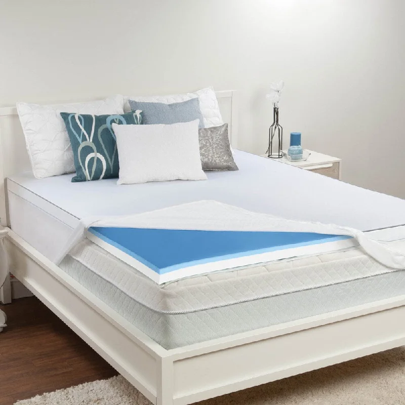 Sealy 3-inch Memory Foam and Surface Gel Mattress Topper