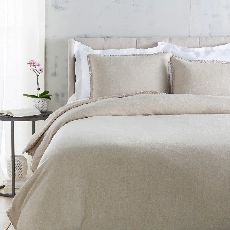 Sidney Solid Color Linen Duvet Cover Set