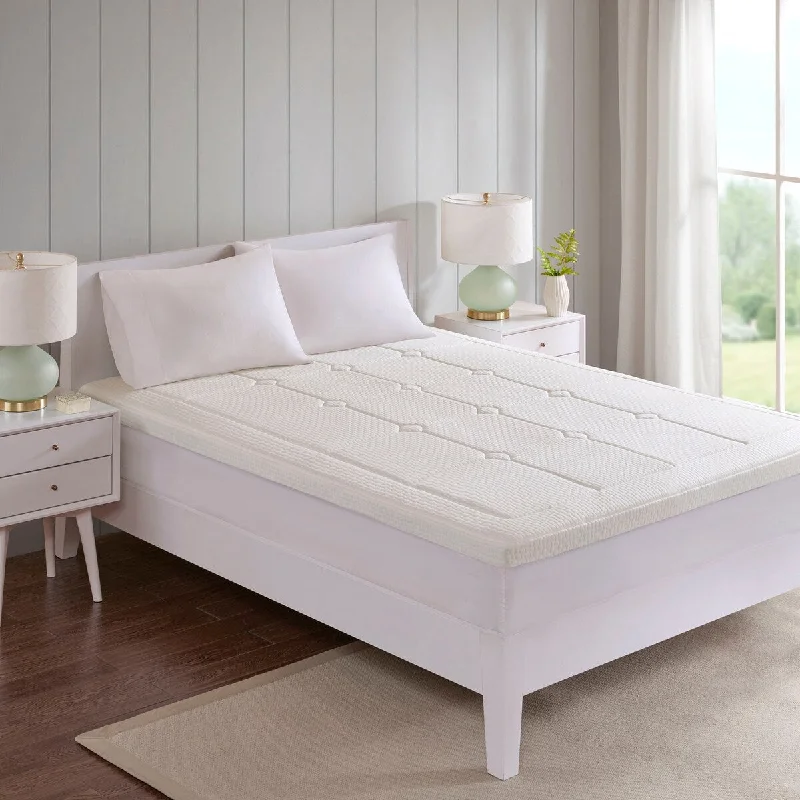 Sleep Philosophy Deluxe 3-inch Quilted Memory Foam Mattress Topper