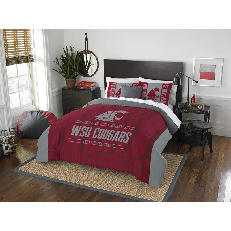 The Northwest Company COL 849 Washington State Modern Take Red/Grey Full/Queen 3-piece Comforter Set